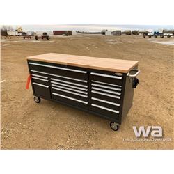 GREY FAT BOY 2 X 6 FT. 17 DRAWER WORK BENCH