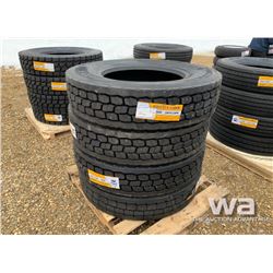 (4) GRIZZLY 11R24.5 TRUCK DRIVE TIRES