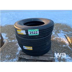 (4) GRIZZLY 11R24.5 TRUCK  STEERING TIRES