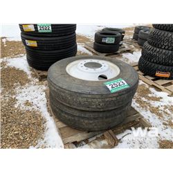 (2) IRONMAN 1-601 11R24.5 TRUCK TIRES & RIMS