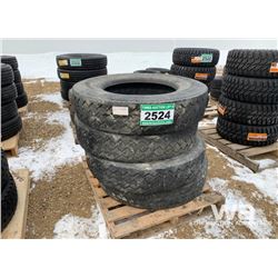 (4) UNIROYAL RD30 11R24.5 TRUCK TIRES