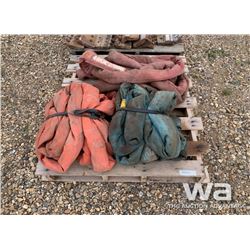 PALLET OF SLINGS & TOW ROPES