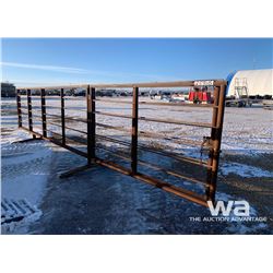 (2) FREESTANDING 6 X 16 FT. LIVESTOCK PANELS WITH 8 FT. GATE