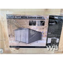 (UNUSED) 11 X 19 FT. SINGLE GARAGE METAL SHED