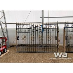 20 FT. HEAVY DUTY WROUGHT IRON DRIVEWAY GATES