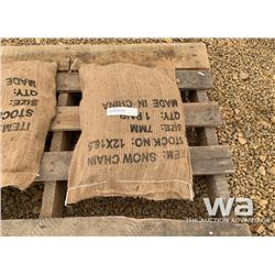 (2) 12 X 16.5 SKID STEER TIRE CHAINS