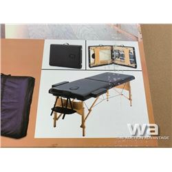 TWO SECTION FOLDING WOOD MASSAGE TABLE