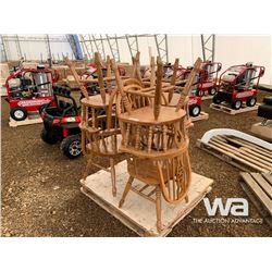 QUANTITY OF (6) OAK CHAIRS