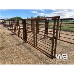 (2) FREESTANDING LIVESTOCK PANELS W/ GATES