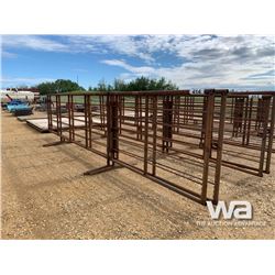 (2) FREESTANDING LIVESTOCK PANELS W/ GATES