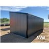 Image 4 : GREY & BLACK TIN 24 X 10 FT. LIVESTOCK SHELTER