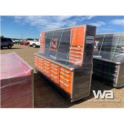 (UNUSED) TMG 10 FT. 25 DRAWER WORKBENCH CABINET