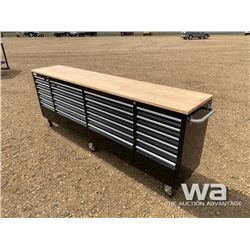 (UNUSED) 24 DRAWER 8 FT. TOOL CHEST WORK BENCH