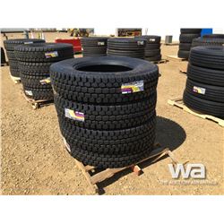 (UNUSED) (4) GRIZZLY 11R24.5 TRUCK DRIVE TIRES