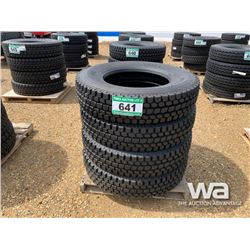 (UNUSED) (4) GRIZZLY 11R24.5 TRUCK DRIVE TIRES