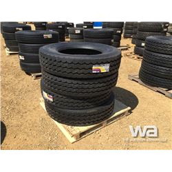 (UNUSED) (4) GRIZZLY 11R24.5 TRUCK TIRES