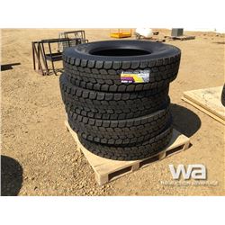 (UNUSED) (4) GRIZZLY 11R24.5 TRUCK TIRES