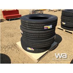 (UNUSED) (4) GRIZZLY 11R24.5 TRUCK STEERING TIRES