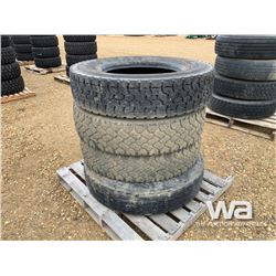 (4) 11R24.5 TRUCK TIRES