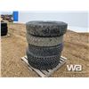 Image 4 : (5) 12R24.5 TRUCK TIRES