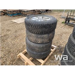 (4) DUNLOP 265/70R17 TIRES ON FORD RIMS