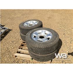 (4) GOODYEAR LT275/65R18 TIRES & RIMS