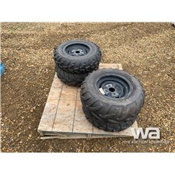 (4) ATV TIRES & RIMS