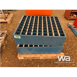 (2) BLUE BOLT BINS