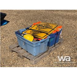 ROAD SIGNS, COVERALLS, & SAFETY HATS