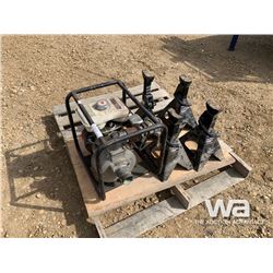 (4) JACK STANDS & HONDA 2" WATER PUMP