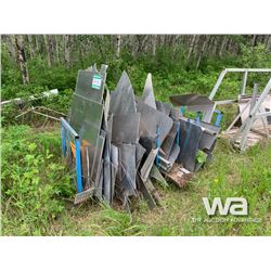 BLUE RACK  WITH ALUMINUM PLATE
