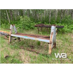GREY RACK & STEEL TABLE, RAMPS
