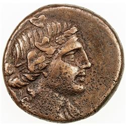 BOSPOROS: Makhares, ca. 79-65 BC, AE obol (15.39g). VF