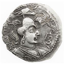 HEPHTHALITE: Nezak Malka series, ca. 475-550, AR drachm. VF-EF