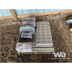 PALLET WITH (2) 3,000 WINCHES & AIR COMPRESSOR