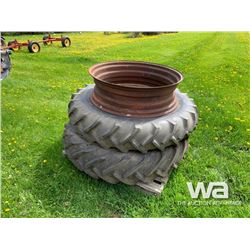 (2) TRACTOR TIRES & RIM