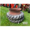 Image 2 : (2) TRACTOR TIRES & RIM