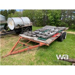 ORANGE T/A FLATDECK TRAILER