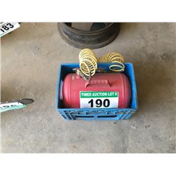 RED PORTABLE AIR TANK