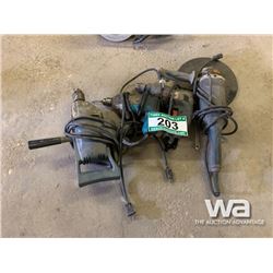 (3) DRILLS & ANGLE GRINDER