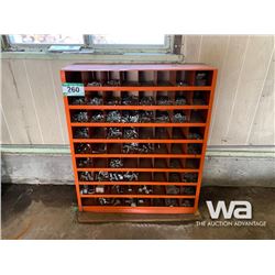 ORANGE BOLT BIN & CONTENTS