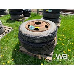 (3) 7.00-20 TRUCK TIRES & RIMS