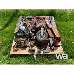 CASTOR WHEELS, TOOL BOX, SPRAYER PUMP