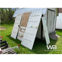 (4) USED DOORS
