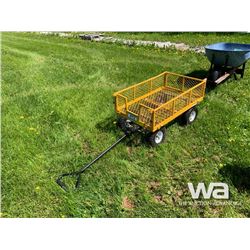 YELLOW LAWN CART