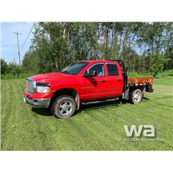 2005 DODGE 2500 CREW CAB FLAT DECK PICKUP