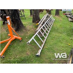 (4) ALUMINUM LADDERS
