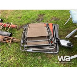 (3) LAWN CHAIRS