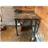 Image 2 : 3 X 3 FT. STEEL TABLE WITH VISE