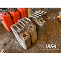 (4) METAL JERRY CANS